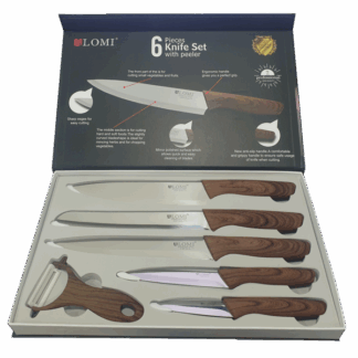 SET DE CUCHILLOS MADERA