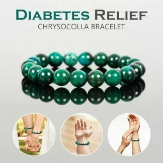 PULSERA CRISOCOLA DIABETES + CAJA REGALO