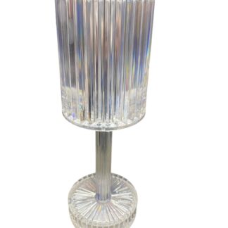 LAMPARA DE MESA CRISTAL LED RECARGABLE