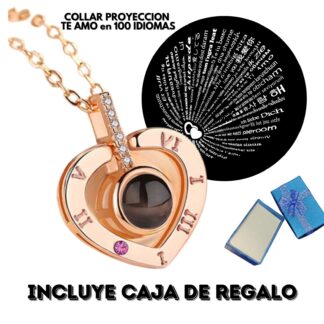 COLLAR CORAZON 1 TE AMO + CAJA REGALO