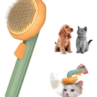 CEPILLO PEINE DE MASCOTAS CALABAZA