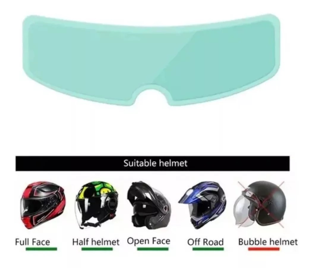 PELICULA ANTI LLUVIA ADHESIVA PARA CASCO - Image 2