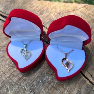 COLLAR TE AMO 100 IDIOMAS + CAJA LUJO