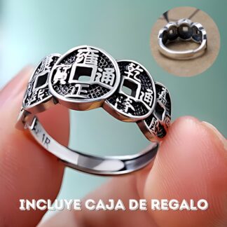 ANILLO 5 EMPERADORES TALISMAN + CAJA REGALO
