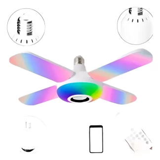 BOMBILLO 4 ASPAS LED