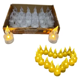 VELA LED TRANSPARENTE X 24